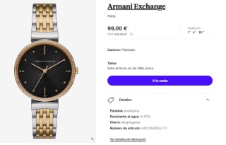 Reloj para Mujer Armani Exchange por 99€