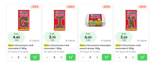 Diverse Tony Chocolonely repen/letters vanaf €3 bij Foodello