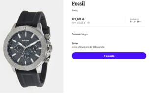 Reloj para Hombre Fossil por 61€