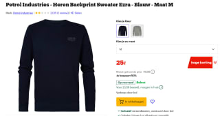 Petrol Industries Sweatshirt voor €25 bij Bol