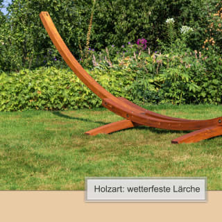 Hangmatframe 400cm bruin zonder hangmat voor €119 bij Decathlon