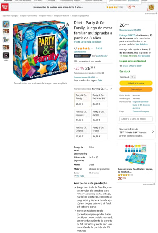 Diset Party & Co Family por solo 26,39€