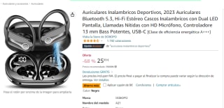 Auriculares Inalambricos Bluetooth 5.3 por 17.99€