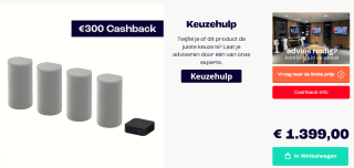 SONY HTA9.CEL Wireless Home Cinema systeem voor €1099 na cashback bij Smitsarhem