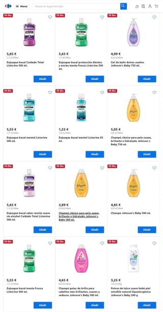 -5€ de Descuento directo por compra de 15€ en Carrefour.