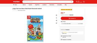 Juego Harvest Moon Mad Dash Nintendo Switch por 9,90€