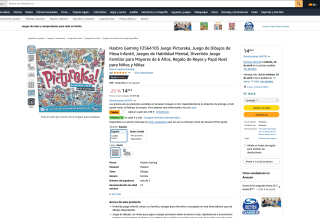 Hasbro Gaming Juego Pictureka Juego de Dibujos de Mesa Infantil por solo 12€