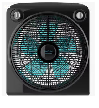 EnergySilence 6000 PowerBox Black. Ventilador de Suelo con Temporizador, 50 W, 5 aspas de 30 cm de diámetro, 3 Velocidades, Motor de Cobre, Rejilla Rotatoria por 23.31€ (Cuenta Nueva 13.99€)