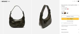 Bolso de hombro con asa regulable y detalles metálicos Iloas por 12€