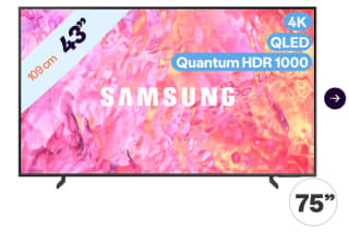 Samsung 43" QLED 4K Smart TV voor €409 bij Ibood