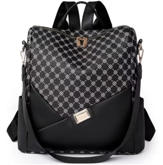 JSNOM Bolso Mochila Mujer Antirrobo：Mochilas Cuero Pequeño Elegante Impermeable Daypack por 12,50€