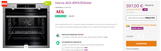 Horno AEG modelo BPE53516XM por 387€
