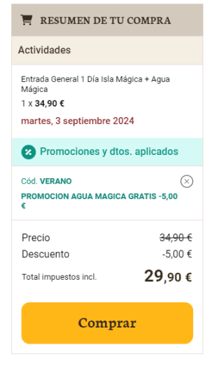Gratis Entrada Agua Mágica Isla Mágica
