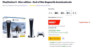 PlayStation 5 - Disc edition - God of War Ragnarök downloadcode voor €489,24 bij Bol.com