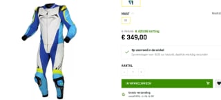 Macna Voltage, leren pak 2pcs.voor €349 bij Tenkateshop