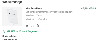 25% EXTRA korting op alles (dus ook de sale )