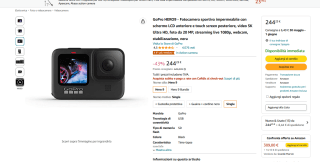 Cámara deportiva GoPro Hero 9 Vídeo 5k30 20MP HDR por 244€