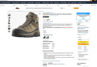 Botas SALOMON Quest Rove Gore-Tex Hombre por solo 89,99€