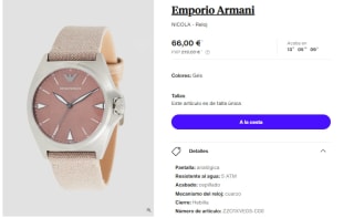 Reloj de Mujer Emporio Armani NICOLA por 66€