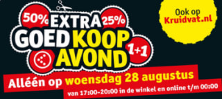 Kruidvat online koopjesavond met 20% korting