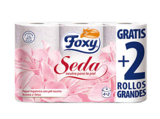 Foxy Seda papel higiénico 3 capas pack 6 rollos a solo 2,29€