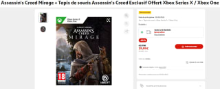 Assassin's Creed Mirage sur Xbox One/Series X + Tapis de souris offert à 39,99€