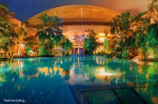 Ticket voor Therme Erding + overnachting voor 2 personen in een premium hotel naar keuze voor €138 viaTravelcircus