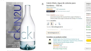 Calvin Klein, Agua de colonia para hombres - 150 ml por 22€