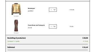 Alle carnavals artikelen 1+1 gratis bij Kruidvat