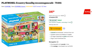 Playmobil Gezellig woonwagencafé (71441) voor €28,59 bij Bol