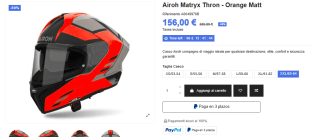 Casco de moto Airoh Matryx Thron fibra 22.06 por 156€
