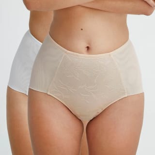 Pack 2 Calzón Maxi Jacquard Minimizer 9802BN por solo $7.990