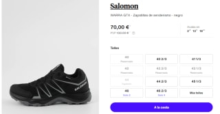 Zapatillas de Hombre Salomon WARRA GTX por 63€