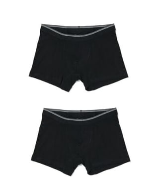 herenboxers kort xtra comfort grote maten - 2 stuks zwart voor €7 bij de Hema