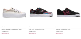 30% descuento EXTRA + 10% primera compra ropa y calzado DC Shoes precios locos