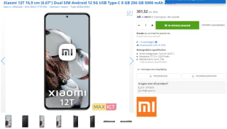Xiaomi 12T 256GB voor €301,52 bij MaxICT