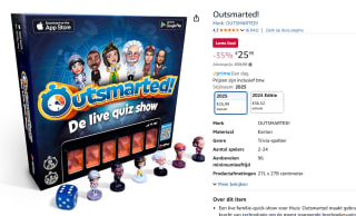 Outsmarted - Te slim af - Trivia - Interactief Bordspel voor €25,99 bij Amazon