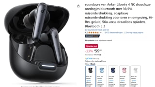Soundcore van Anker Liberty 4 NC voor €59,99 bij Amazon