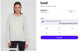 Sudadera de Mujer Ecoalf EFESO por 39€