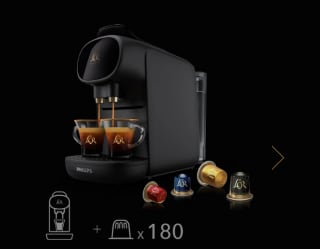 Cafetera L'OR BARISTA Sublime (modelo nuevo) + 180 cápsulas + 20€ por 69€