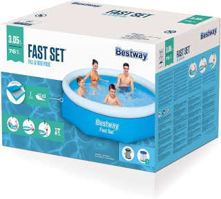 Bestway zwembad 305 x 76 cm Fast Set met filterpomp voor €32 bij Amazon