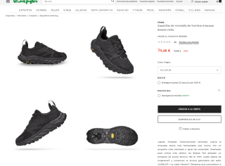 Zapatillas Hoka Anacapa Breeze Low Hombre por 74,98€