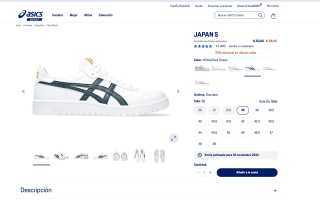 Zapatillas Asics JAPAN S por solo 36,40€