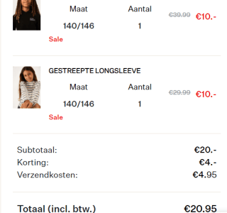 20% extra korting op de final sale tot 75% bij Garcia