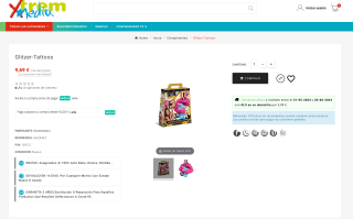 kit de tatuajes temporales Clemen Glitzer Tattoos por 9,69€