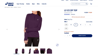Camiseta Manga Larga Asics Mujer por solo 18,90€