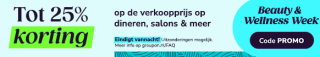 Tot 25% korting bij Groupon