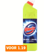 Alle Glorix (toiletblokken) voor €1,19 bij de AH