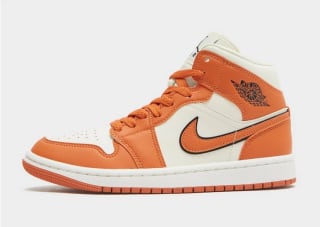Grab a Nike Air Jordan 1 mid sport spice women’s trainers as low as £50 from JD Sports