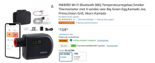 INKBIRD Bluetooth wifi-grilltemperatuurregelaar, grillthermometer voor €89,99 bij Amazon